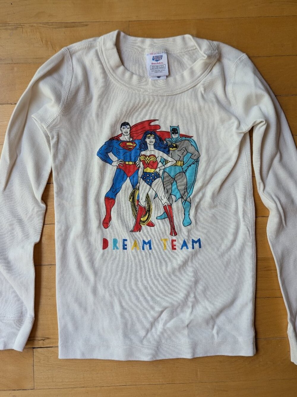 Hanna Andersson Long John Organic Unisex Pajamas Justice League Size 6-7 / 120cm